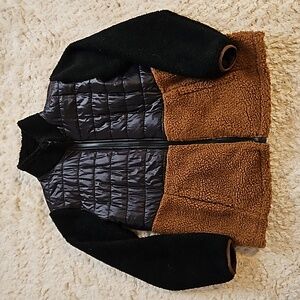 Sherpa/puffer jacket